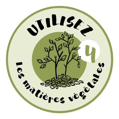 Badge Utilisez les matières végétales